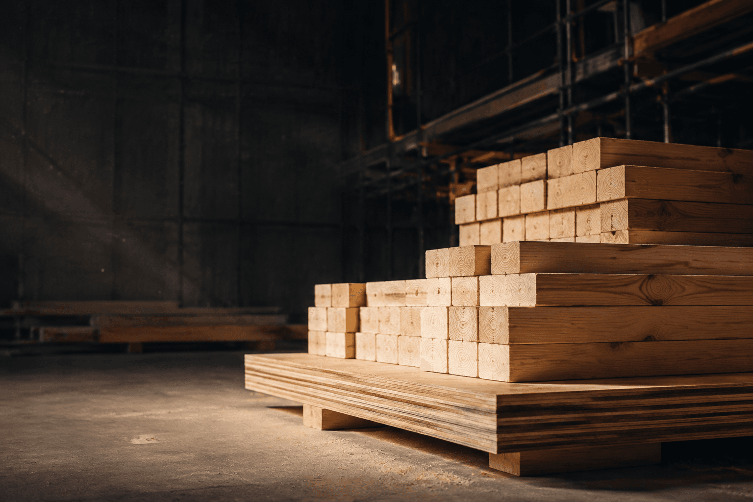Stacked structural timber